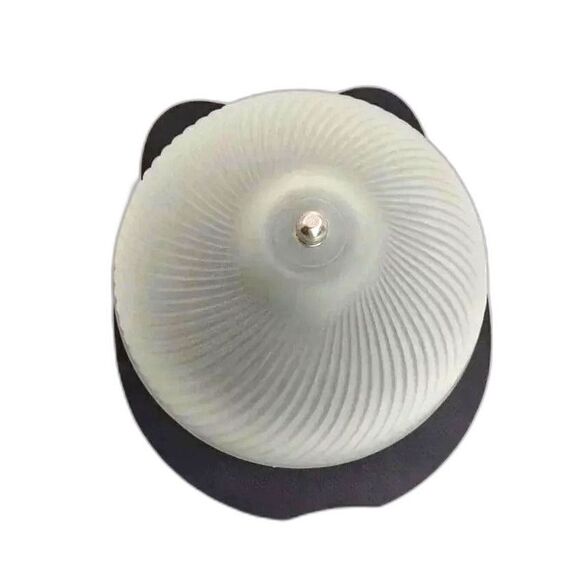 Light Shade Vintage 8.5" Frosted Glass Ribbed Swirl Ceiling - Picture 2 of 14